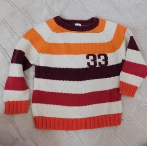 Colorful striped boys sweater 4t xs
